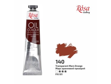 olejová farba 45 ml ROSA Gallery 140 transparent mars orange