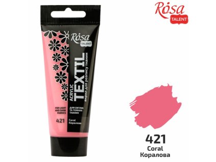 farba na textil 60 ml ROSA Talent 421 coral