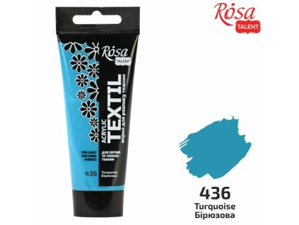 farba na textil 60 ml ROSA Talent 436 turquoise