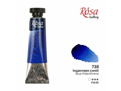 akvarel farba v tube 10 ml ROSA Gallery 738 blue indanthrene