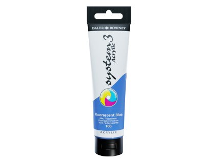 akrylová farba 150 ml SYSTEM3 100 Fluorescent Blue