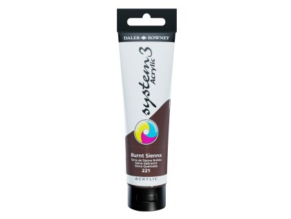 akrylová farba 150 ml SYSTEM3 221 Burnt Sienna