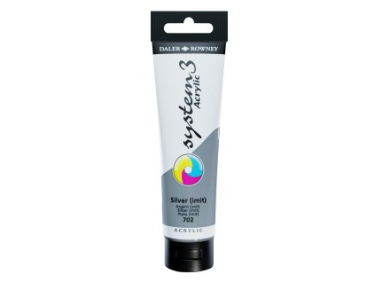 akrylová farba 150 ml SYSTEM3 702 Silver Imit