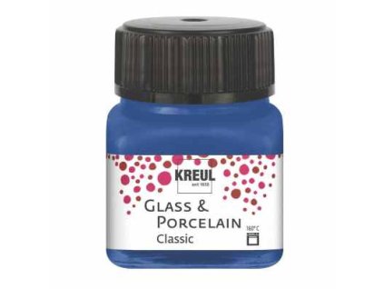 farba na sklo a porcelán 20 ml Kreul Classic 18 Cobalt Blue