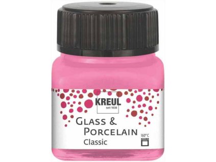 farba na sklo a porcelán 20 ml Kreul Clear 10 pink