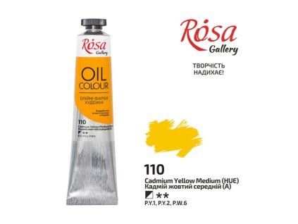 olejová farba 45 ml ROSA Gallery 110 cadmium yellow medium HUE