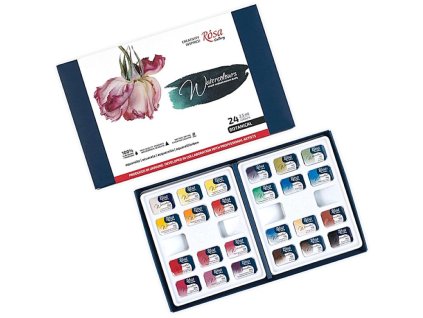 set akvarelových farieb ROSA Gallery Botanical 24 x 2,5ml