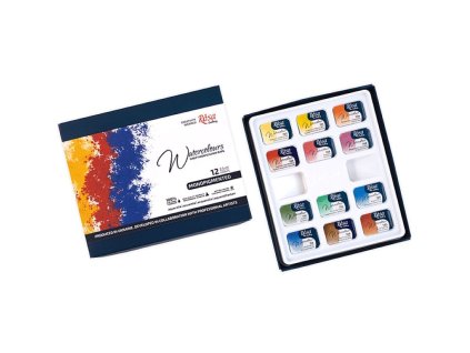 set akvarelových farieb ROSA Gallery Monopigmented 12 x 2,5ml