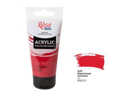 akrylová farba 75 ml ROSA Studio 429 carmine