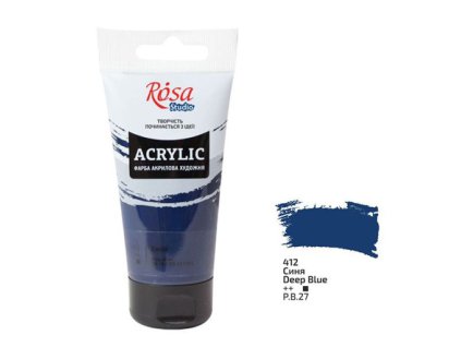 akrylová farba 75 ml ROSA Studio 412 blue deep
