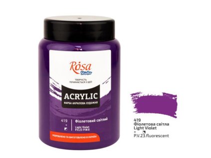 akrylová farba 400 ml ROSA Studio 419 light violet