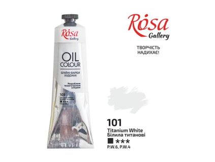 olejová farba 100 ml ROSA Gallery 101 titanium white