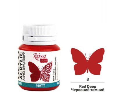 akrylová farba 20 ml ROSA Talent 08 red deep