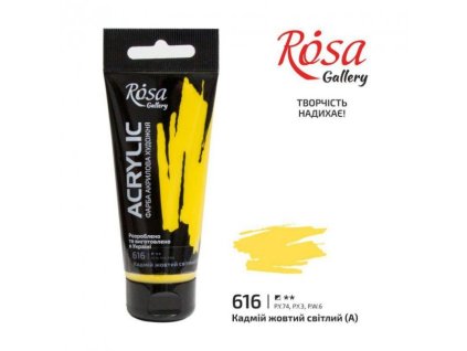 akrylová farba 60 ml ROSA Gallery 616 cadmium yellow light HUE