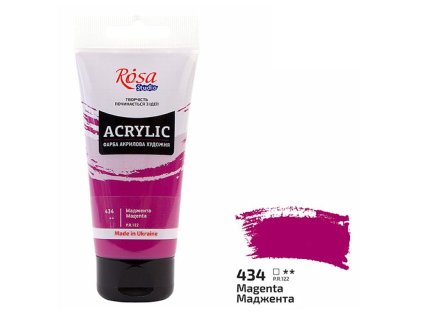 akrylová farba 75 ml ROSA Studio 434 magenta