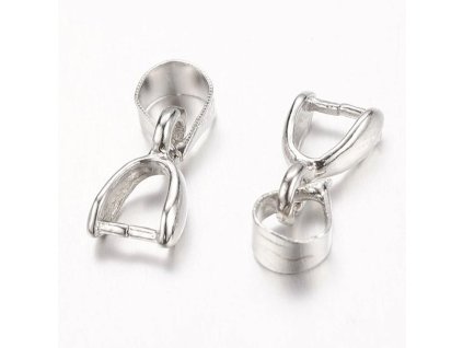 šlupna 10x5 a 5x3 mm, 5ks, farba strieborná