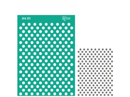 samolepiaca šablóna Rosa A4 no.01 Background dots