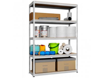 Beltéri Salgó polc 2000x1200x500 mm horganyzott, 5 polcos, teherbírás 875 kg