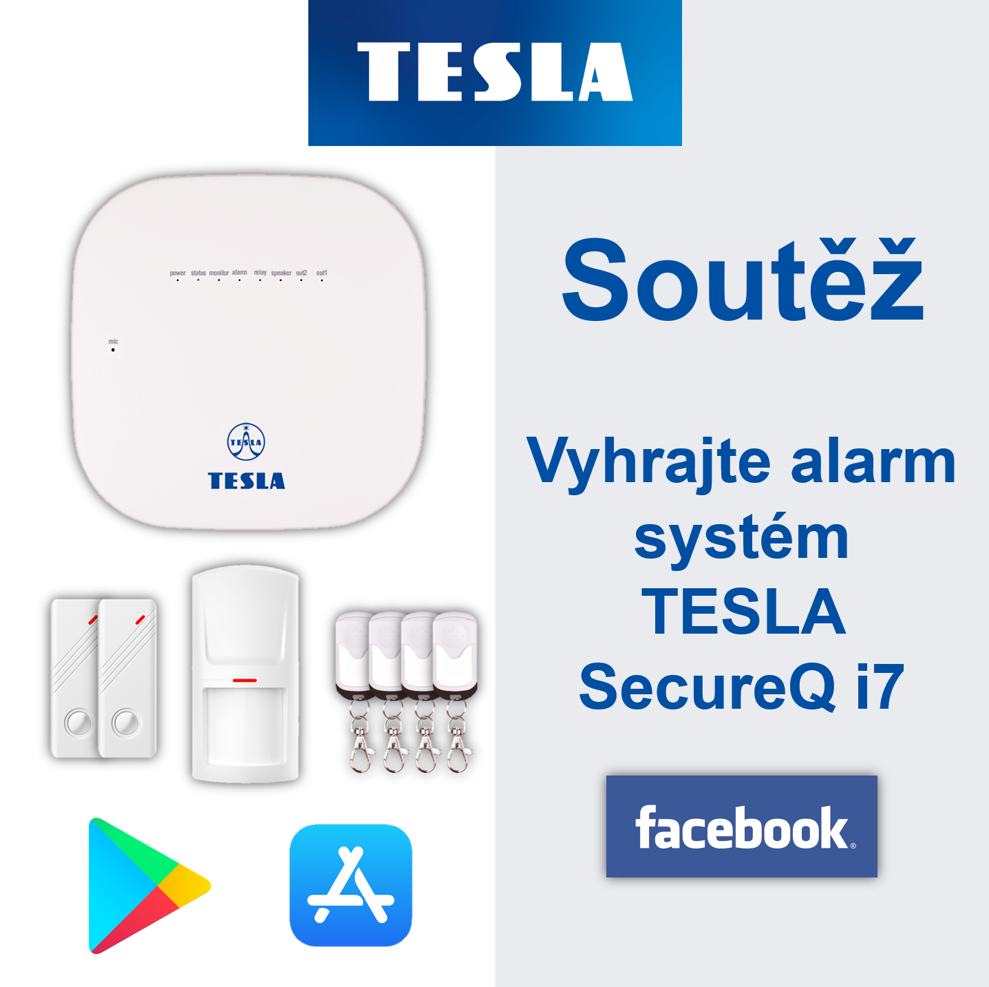 Soutěž o GSM alarm systém TESLA SecureQ i7