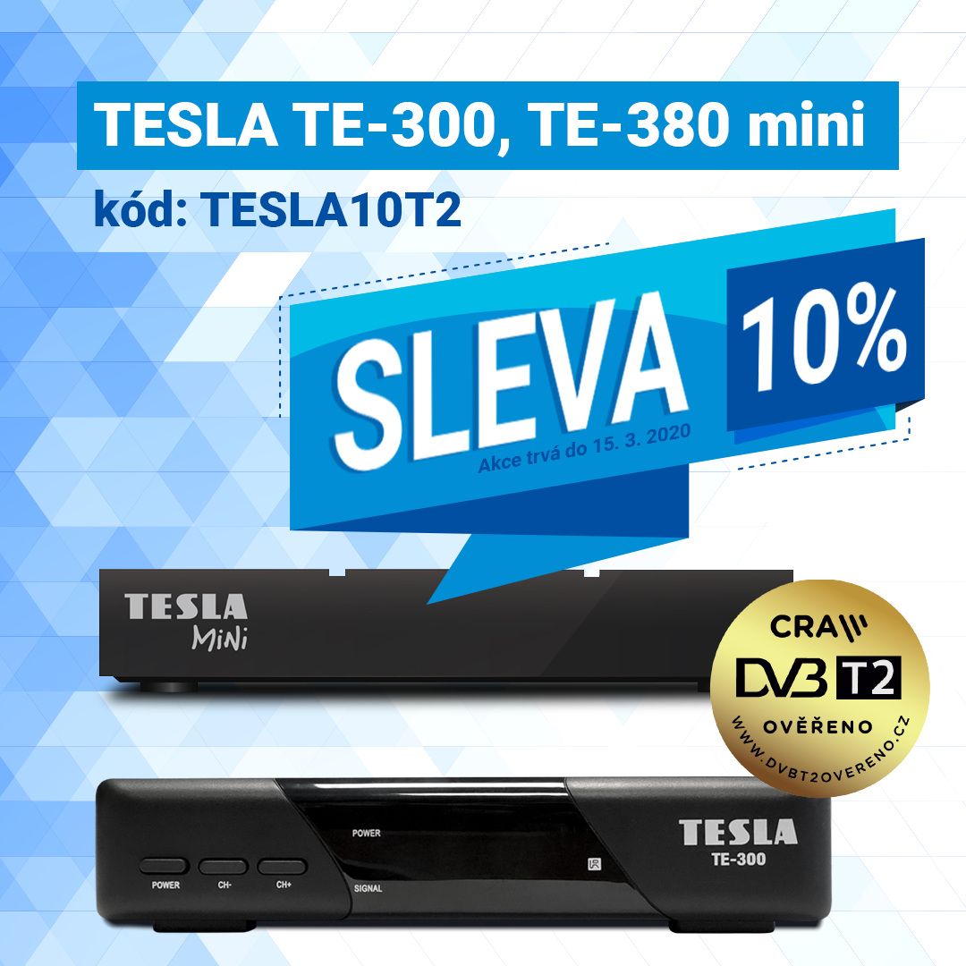 Sleva 10% na vybrané Set-Top boxy - připravte se na DVB-T2