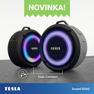 Novinka: bezdrátové Bluetooth voděodolné reproduktory TESLA Sound BS60