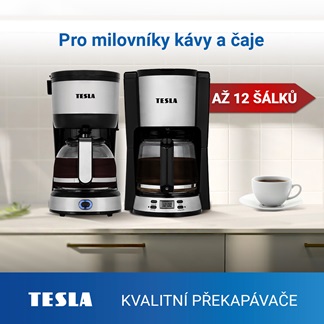 Novinka: kávovary na překapávanou kávu TESLA CoffeeMaster