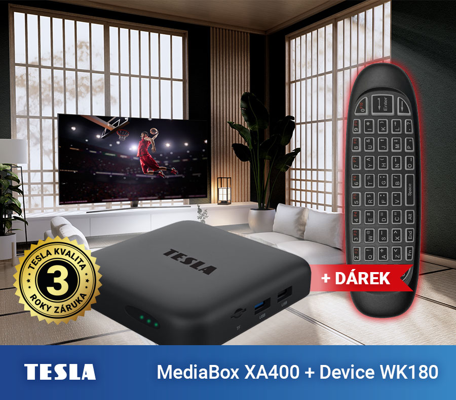Akce: K multimediálnímu centru TESLA MediaBox XA400 dárek v hodnotě 299 Kč