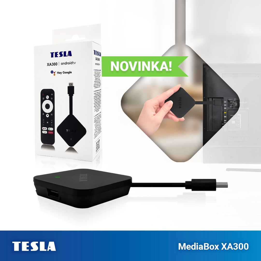 Novinka: Android TV UHD multimediální přehrávač TESLA MediaBox XA300