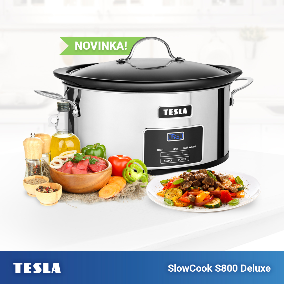 Novinka: pomalý hrnec TESLA SlowCook S800 Deluxe
