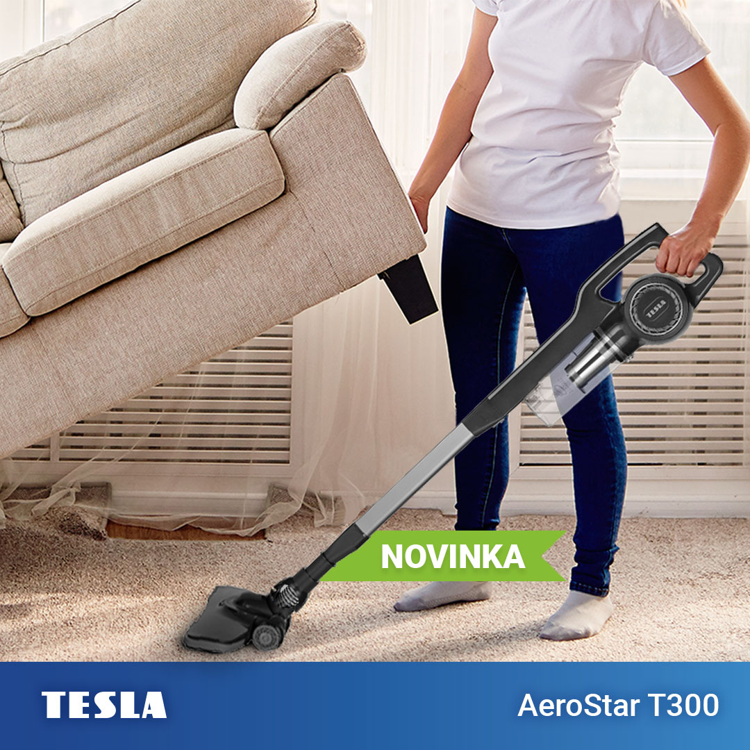 Novinka: Bezsáčkový podlahový vysavač TESLA AeroStar T300