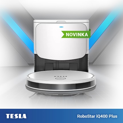 Novinka: robotický vysavač s automatickým vysypáním nečistot TESLA RoboStar iQ400 Plus