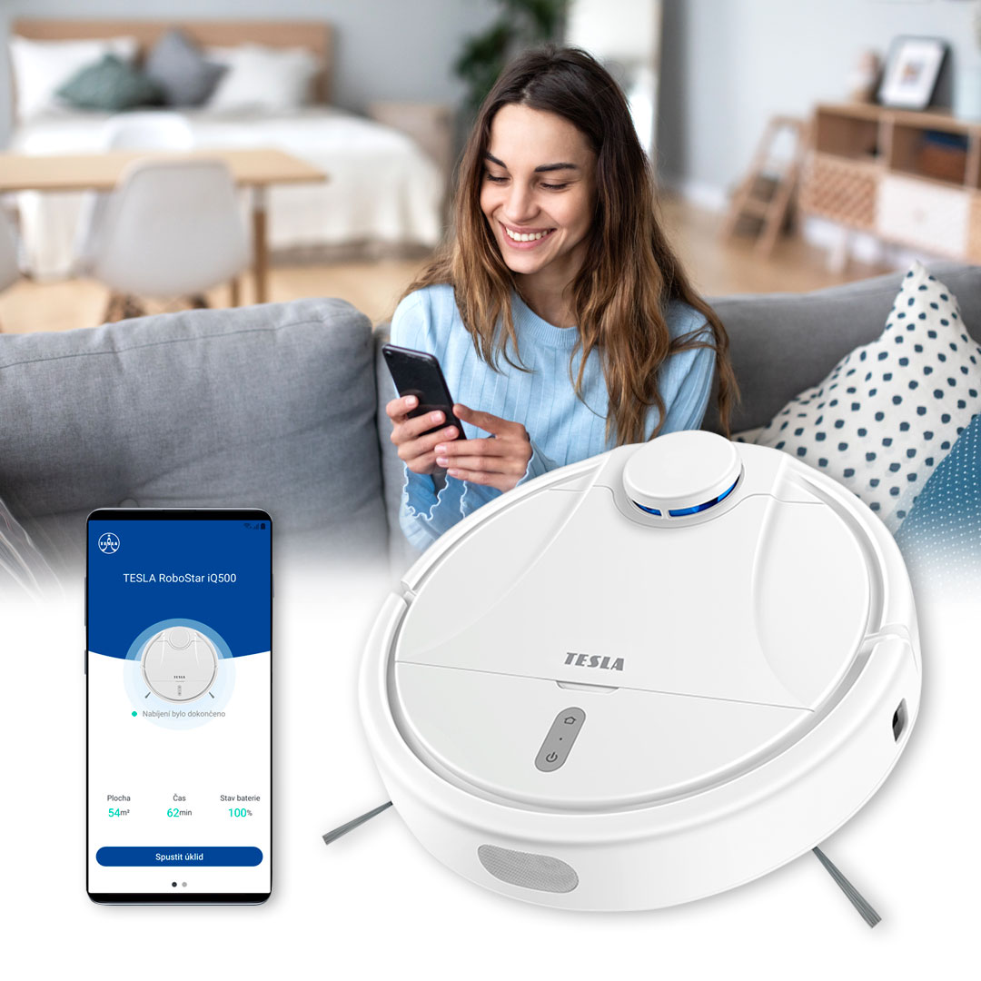 Nová Android aplikace pro robotické vysavače TESLA RoboStar iQ500 a iQ600