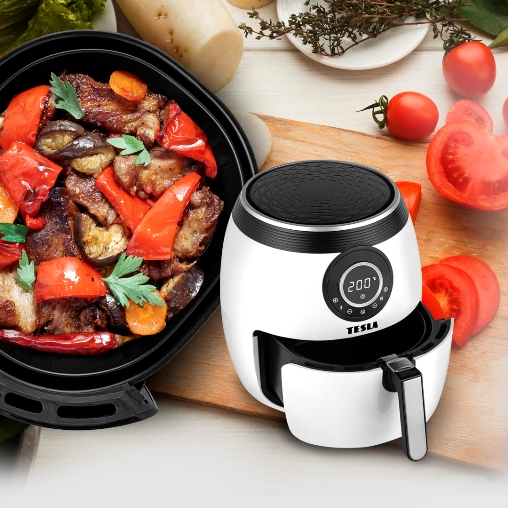 Novinka: TESLA AirCook Q50 XL - multifunkční digitální horkovzdušná fritéza