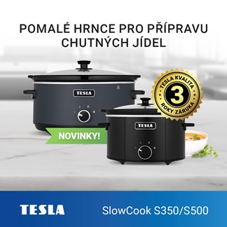 Novinka: pomalé hrnce TESLA SlowCook S350 a S500
