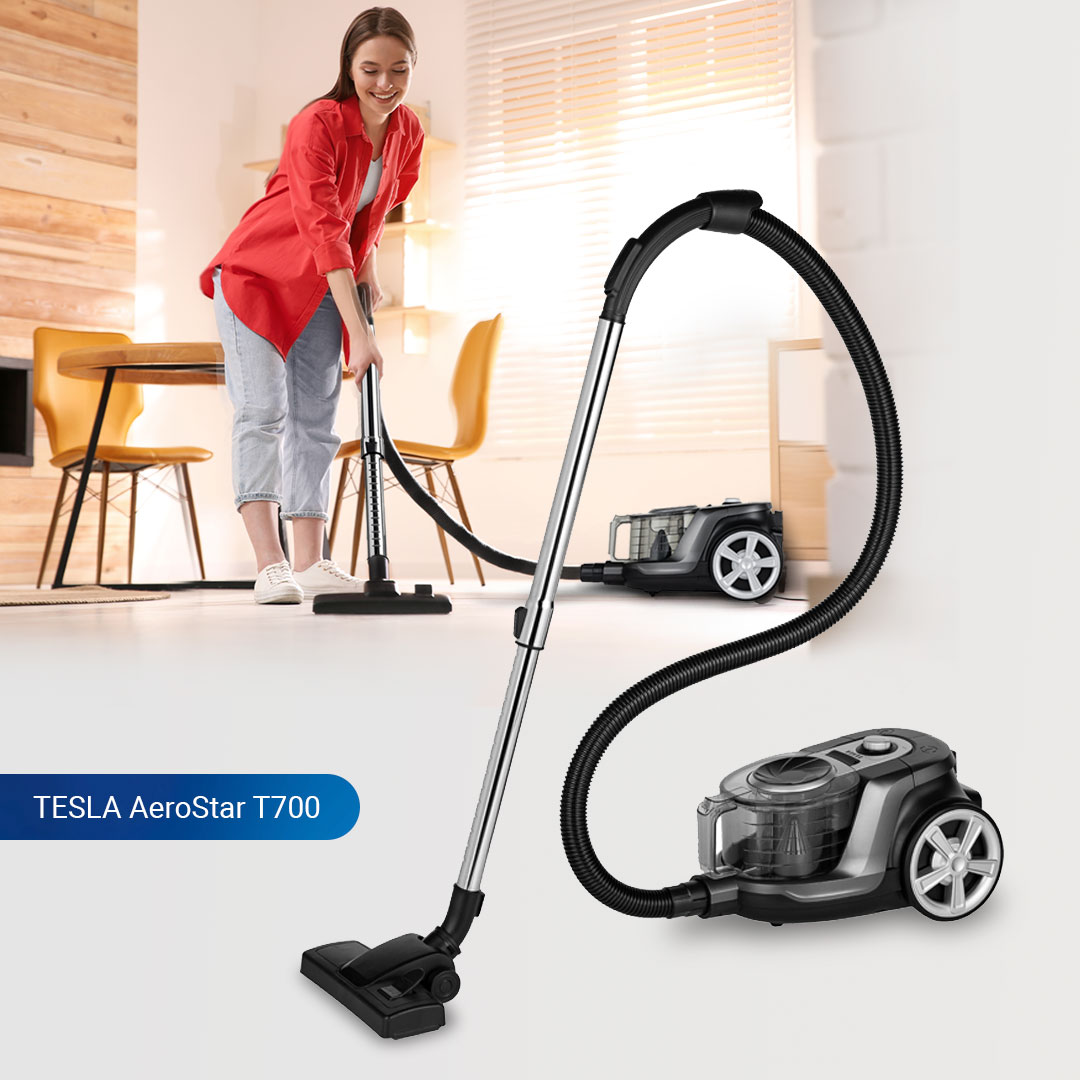 Novinka: bezsáčkový podlahový vysavač TESLA AeroStar T700