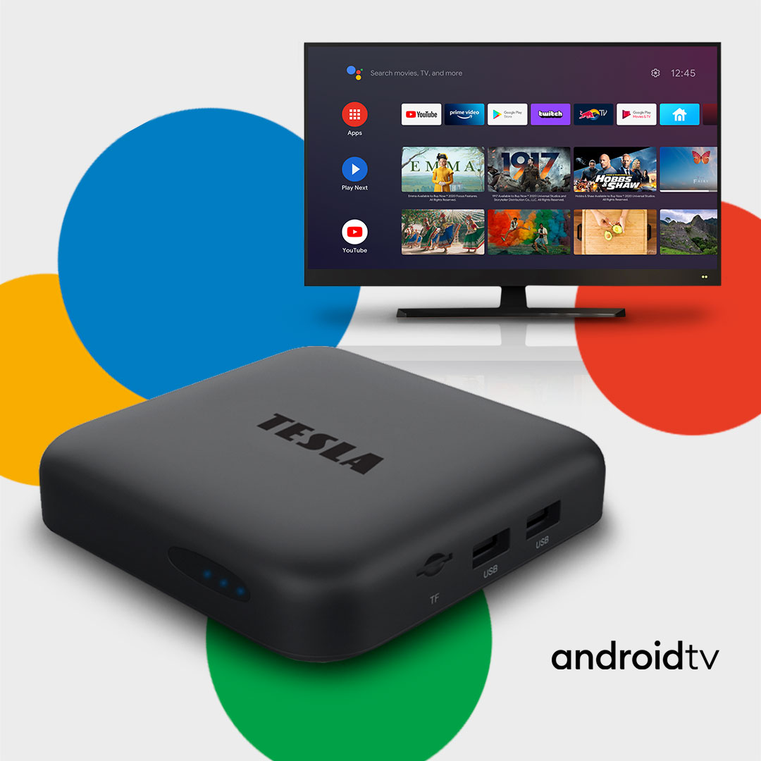 Novinka: První Googlem certifikované Android TV multimediální centrum TESLA
