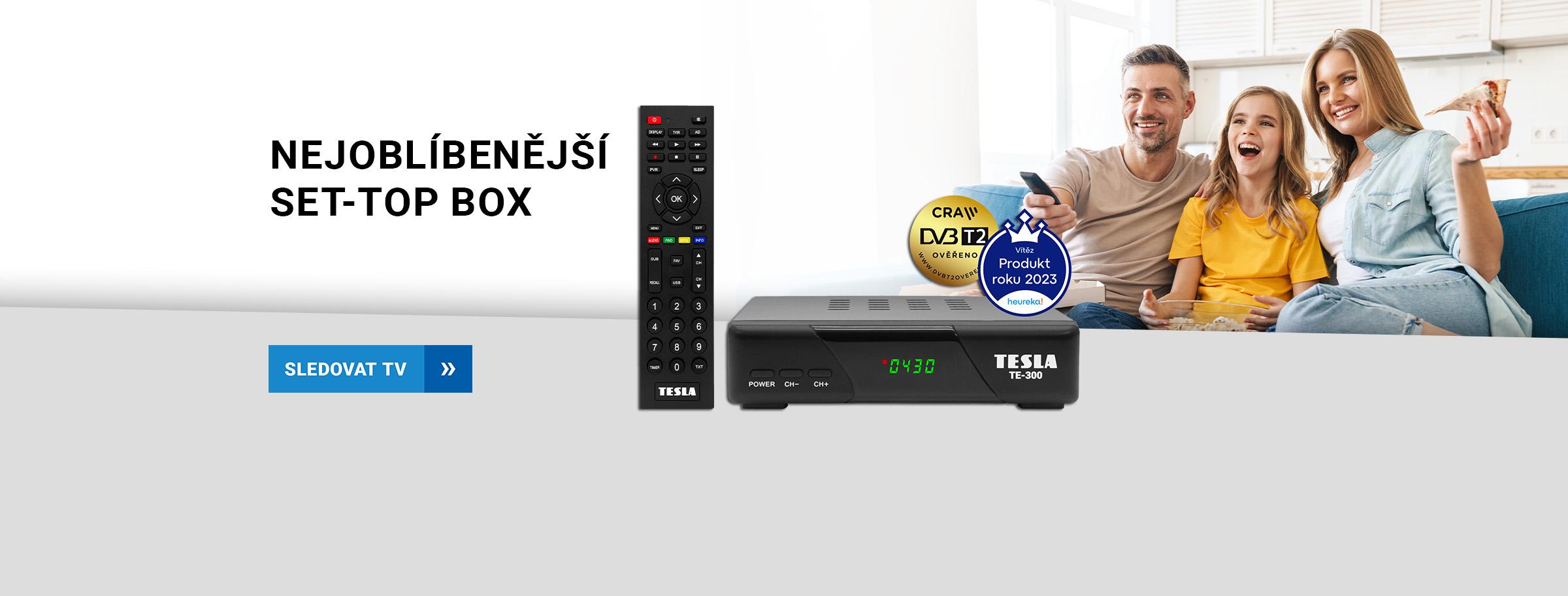 Produkt roku 2023 - DVB-T2 set-top box TESLA TE‒300