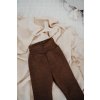 Detské merino spoďáre - BAGGY - Čokoládové