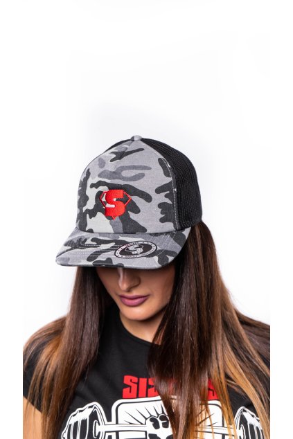 Camo black trucker red 1