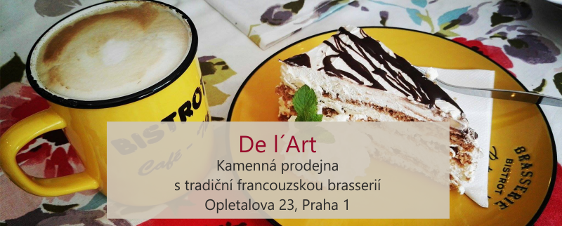 Brasserie a stylový obchod De l´Art - letní otevírací doba