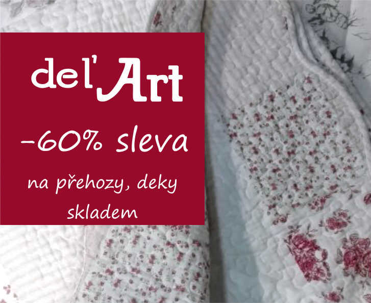 Využijte 60% slevy na deky a přehozy.
