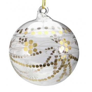 Vánoční ozdoba Koule zdobené tečkami
