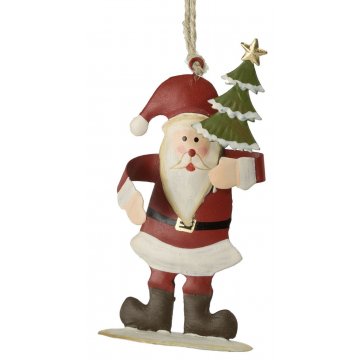 Vánoční dekorace Santa a stromeček