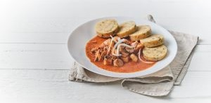 Laskagombás gulyás KetoMix knédlivel