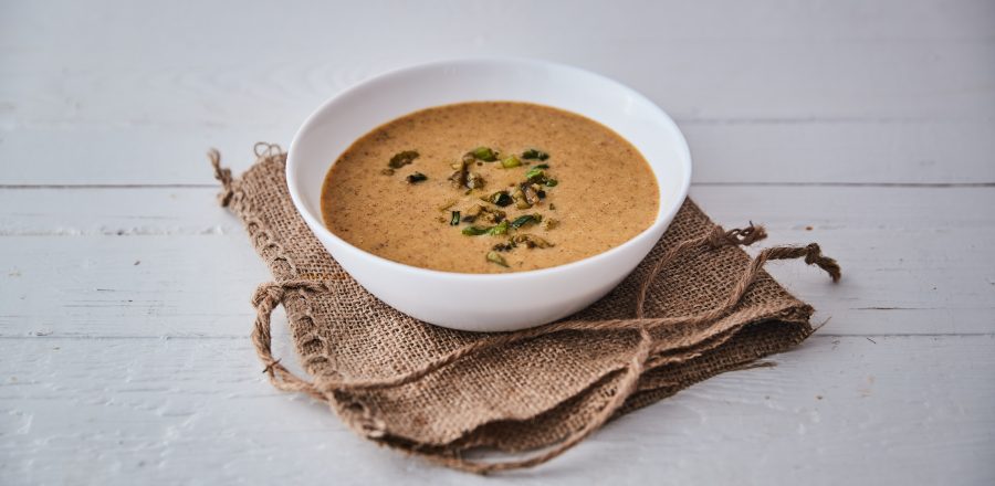 Zöldségleves gombával