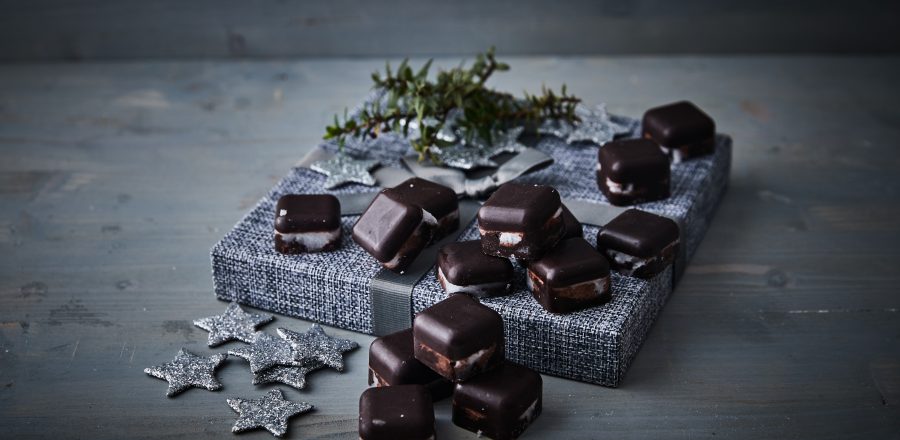 Csokoládés kókuszkockák