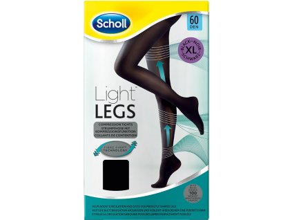 SCHOLL Light Legs 60DEN kompresní punčochové kalhoty černé XL