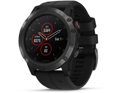 Garmin Fenix 5X Plus Sapphire Black, Black Band