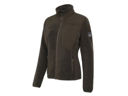 Halifax Sherpa Fleece dámska bunda - Brown Bark (Veľkosť S)