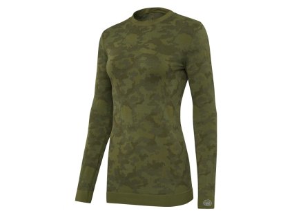 LeSaut Woman's nátelník - Green Camouflage (Veľkosť S/M)